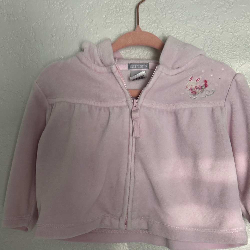 Carter's Light Pink Kids Zip-Up Hoodie